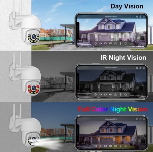 Комплект 4 PTZ камери за видеонаблюдение с NVR