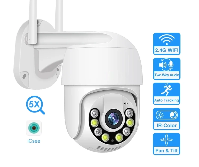 3MP водоустойчива WIFI камера -  iCsee