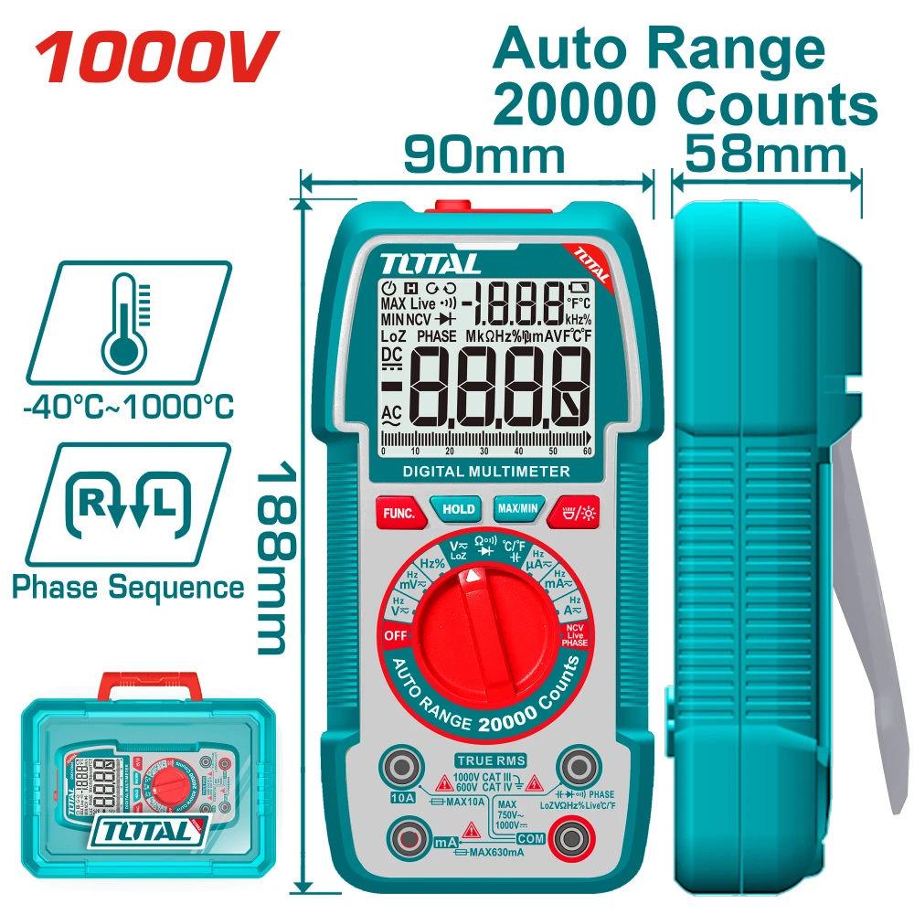 Дигитален мултицет TOTAL TMT5410003 - image