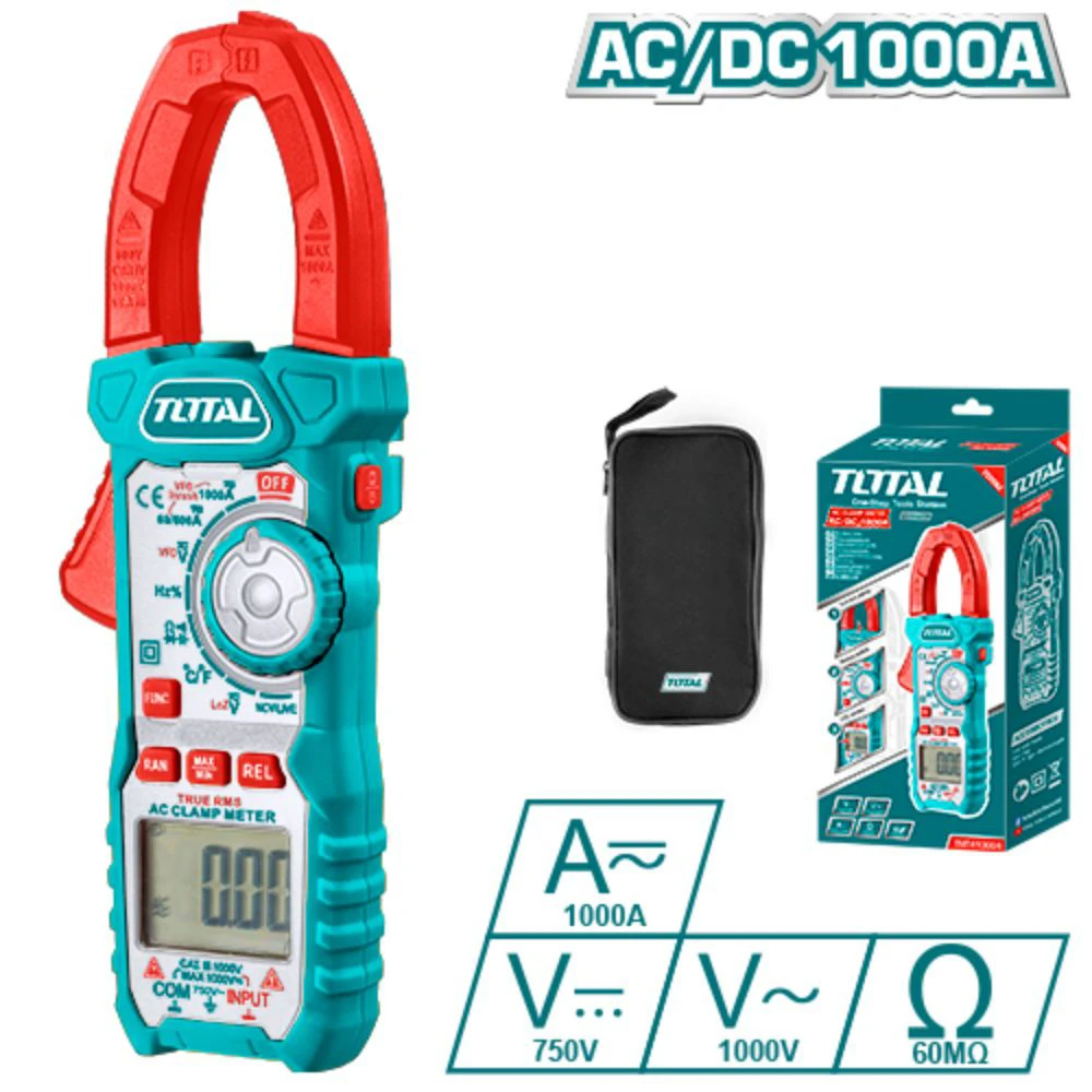 Ампер клещи TOTAL INDUSTRIAL,  1000A - AC/DC - image
