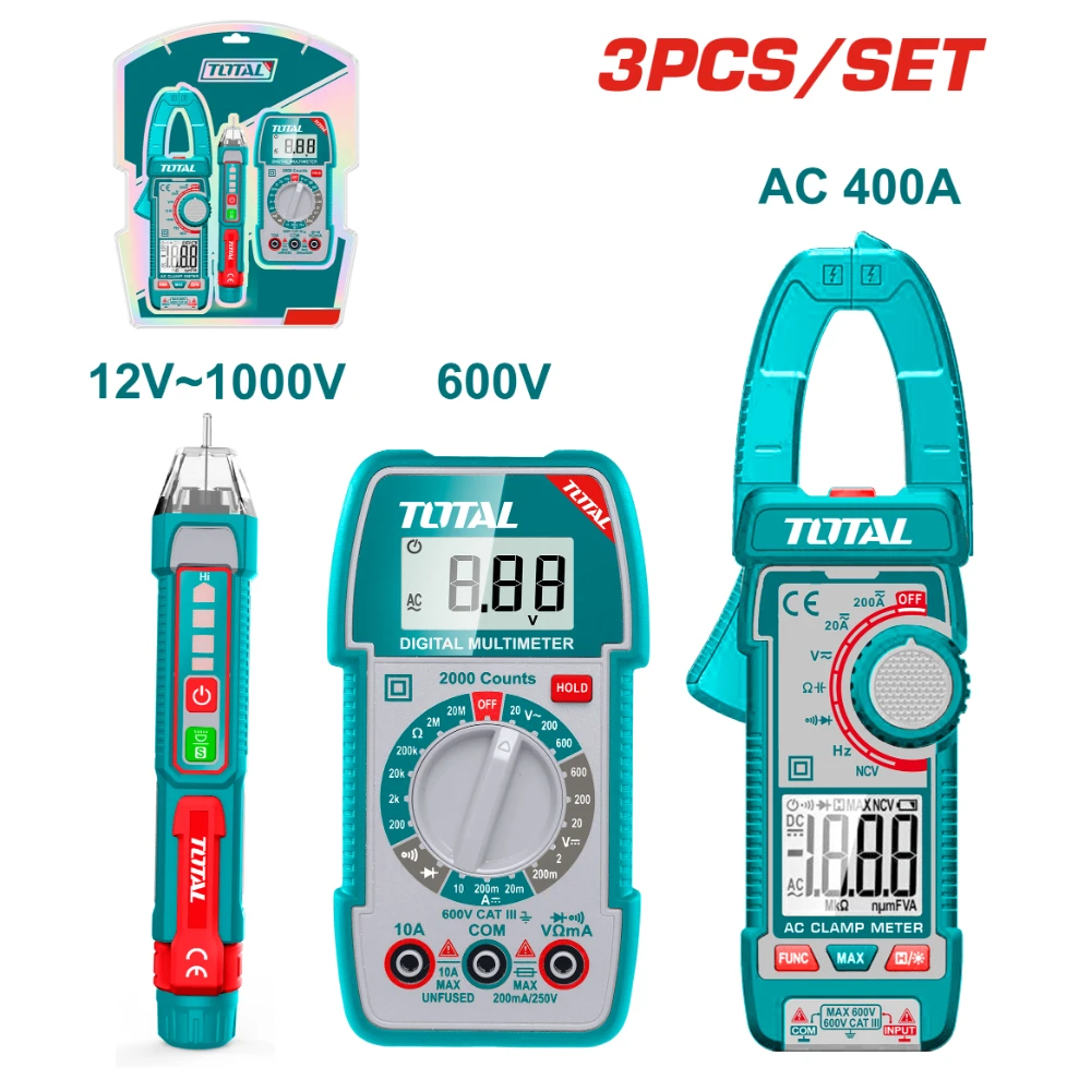 Комплект 3бр. уреди за измерване на електрически величини - TOTAL - image