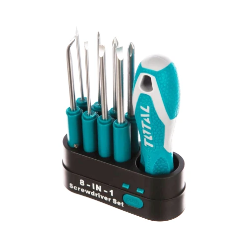 Комплект отвертка със сменяеми накрайници TOTAL - 9 части - thumbnail