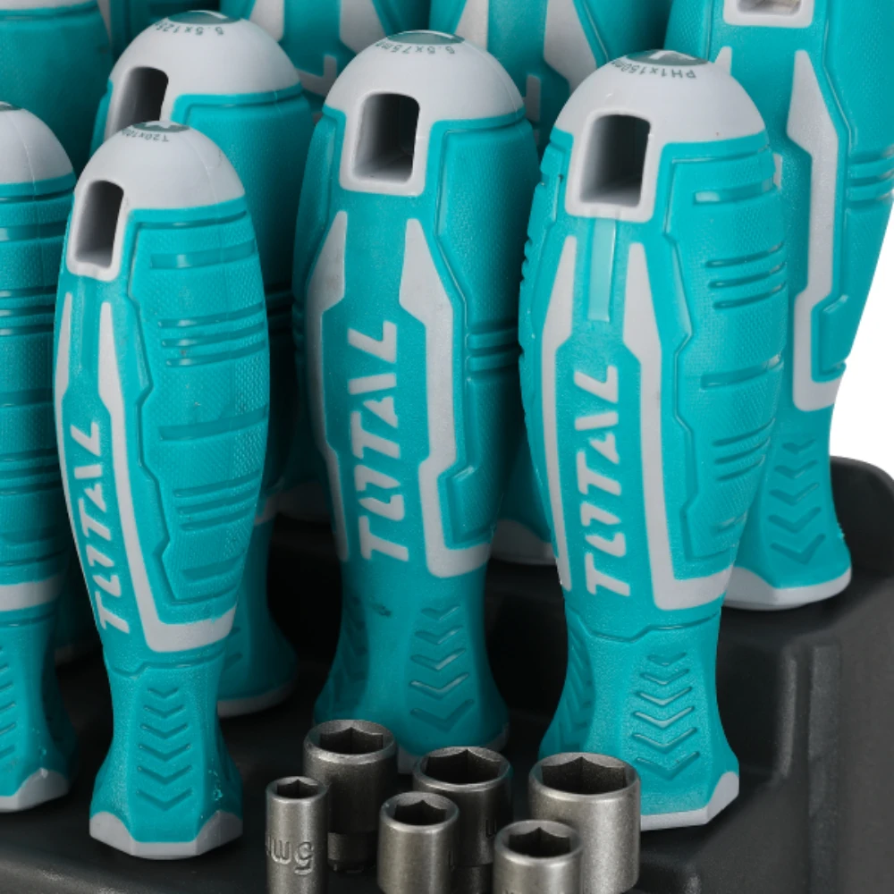 Комплект отвертки и битове TOTAL, 100 части - image