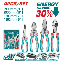 Комплект клещи TOTAL Industrial - 4 части