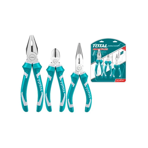 Комплект клещи с двукомпонентна дръжка TOTAL - 3 части - thumbnail