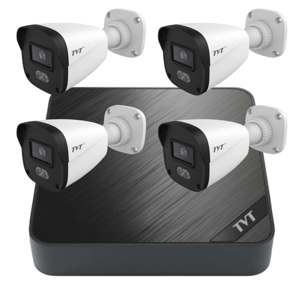 Комплект 4 POE bullet камери и NVR - image