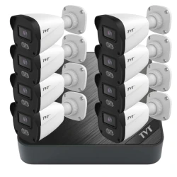 Комплект 8 POE bullet камери и NVR
