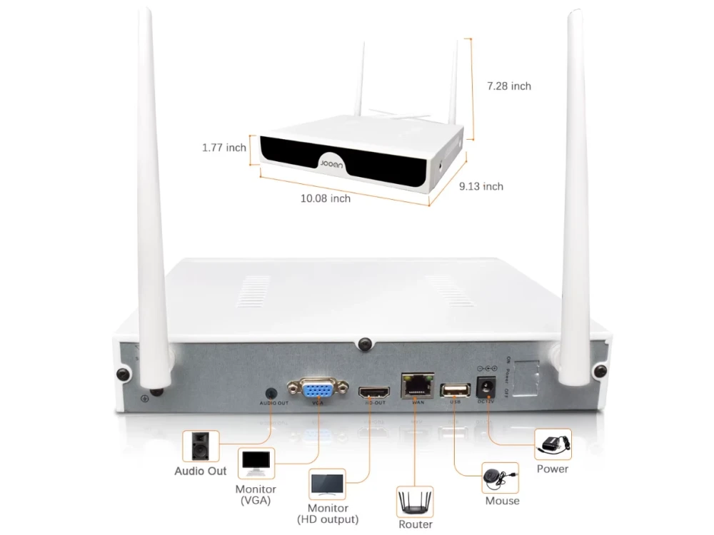 Комплект 4 WIFI камери за видеонаблюдение