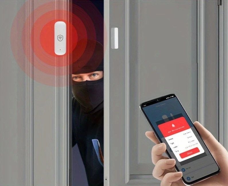 Смарт сензор за врати и прозорци Tuya